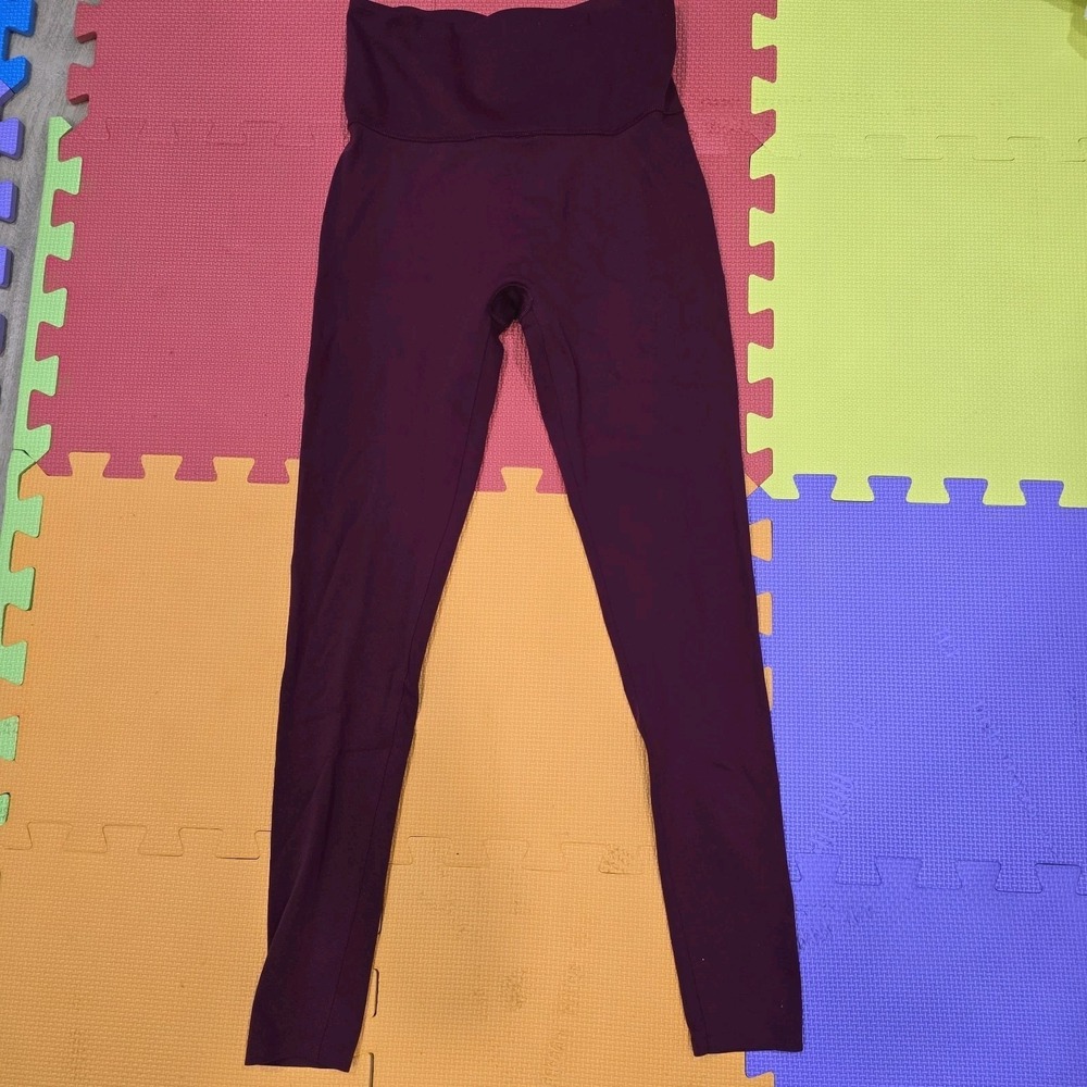 Victoria's Secret High-Rise Crossover Leggings - Dark Berry/Burgundy - Size XS